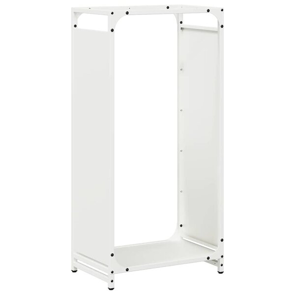 vidaXL Portant de bois chauffage blanc 44x28x90 cm
