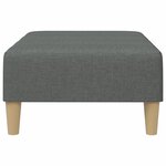 vidaXL Repose-pied gris foncé 77x55x31 cm tissu