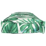 vidaXL Coussin pour banc de palette Motif de feuille 120 x 40 x 8 cm