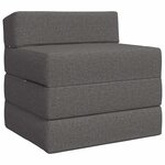 vidaXL Canapé-lit pliable Gris clair 70 x 60 x 63 cm Tissu