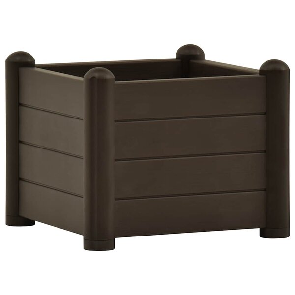 vidaXL Lit surélevé de jardin PP Moka 43x43x35 cm