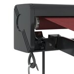 vidaXL Auvent rétractable automatique bordeaux 400x300 cm