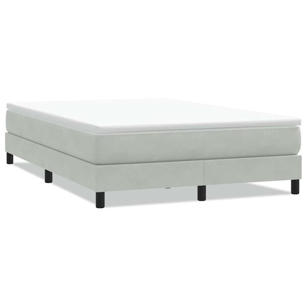 vidaXL Sommier à lattes de lit sans matelas gris clair 160x220cm