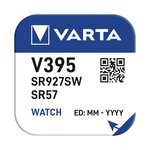 Pile oxyde argent pour montres V395 (SR57) 1 55 Volt VARTA