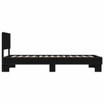 vidaXL Cadre de lit sans matelas noir 100x200 cm