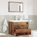 vidaXL Ensemble meuble salle de bain 2 pièces Bois ancien Bois d'ingénierie