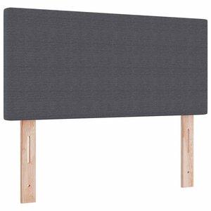 vidaXL Tête de lit avec tête de lit Gris foncé 80 cm Cuir synthétique