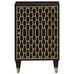 vidaXL Armoire de salle de bain 38x33x58 cm bois massif de manguier