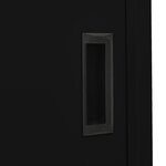 vidaXL Armoire de bureau et porte coulissante Blanc 90x40x180 cm Acier