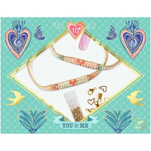 Djeco DJ00018 - Bijoux duo bracelets Miyuki et Coeurs