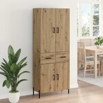 vidaXL Haut Armoire Montage mural Chêne artisanal 69 5 x 34 x 180 cm