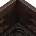 vidaXL Lit surélevé de jardin PP Anthracite 43x43x35 cm