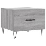 vidaXL Table basse Sonoma gris 50x50x40 cm Bois d'ingénierie