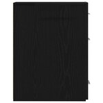 vidaXL Armoire d'apothicaire Chêne noir 20 x 45 5 x 60 cm
