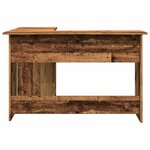 vidaXL Bureau d'angle vieux bois 120x140x75 cm bois d'ingénierie