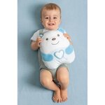 Peluche tendre Ourson Bleu