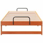 vidaXL Cadre de lit Marron 90 x 200 cm Pin massif