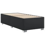 vidaXL Cadre de lit sans matelas noir 90x190 cm similicuir