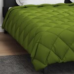 vidaXL Duvet d'hiver Vert 220 x 200 cm Microfibre