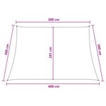 vidaXL Voile d'ombre 3 / 4 x 3 m HDPE Rectangulaire Bleu et Blanc
