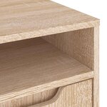 vidaXL Meuble TV VISNES chêne sonoma 60x40x38 cm bois d'ingénierie