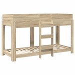 vidaXL Lit Superposé pour Enfants Chêne Sonoma 75 x 190 cm