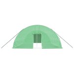 vidaXL Serre avec cadre en acier vert 48 m² 8x6x2 85 m