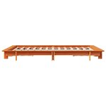 vidaXL Cadre de lit sans matelas cire marron 120x190cm bois pin massif