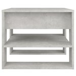 vidaXL Table basse gris béton 55 5x55x45 cm bois d'ingénierie