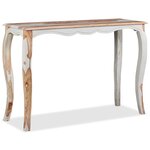 vidaXL Table console Bois massif 110x40x76 cm
