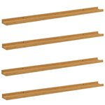 vidaXL Étagère Murale 4 Pièces Beige 100 x 9 x 3 cm Bois d'ingénierie
