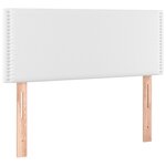 vidaXL Tête de lit à LED Blanc 100x5x78/88 cm Similicuir