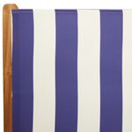 vidaXL Chaises inclinables de jardin lot de 8 tissu et bois massif