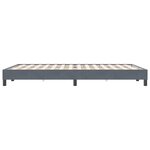 vidaXL Cadre de lit sans matelas gris foncé 140x220 cm velours