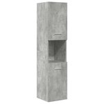 vidaXL Ensemble de meubles de salle de bain 4 Pièces gris béton