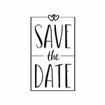 Tampon "Save the Date"  5x8cm
