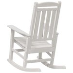 vidaXL Chaise Berçante de Jardin 2 Pièces Blanc 70 x 92 x 108 cm