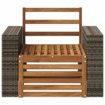 vidaXL Sofa de milieu extérieur Naturel