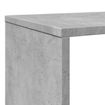 vidaXL Bibliothèque gris béton 132x29x141 5 cm bois d'ingénierie