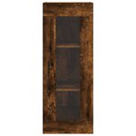 vidaXL Armoire murale chêne fumé 34 5x34x90 cm