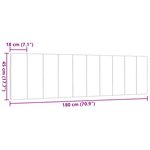 vidaXL Coussin de tête de lit Hanko marron foncé 180 cm tissu