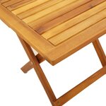 vidaXL Table d’appoint de jardin 40x40x40 cm bois d'acacia massif