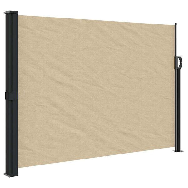 vidaXL Auvent latéral rétractable beige 140x500 cm