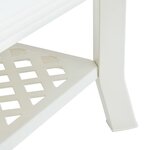 vidaXL Table basse Blanc 90x60x46 cm Plastique