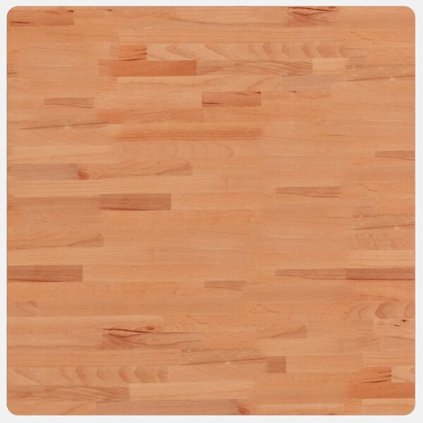 vidaXL Dessus de table 70x70x1 5 cm carré bois massif de hêtre