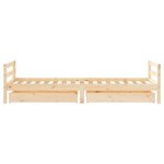 vidaXL Cadre de lit enfant avec tiroirs 90x200 cm bois de pin massif