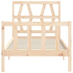 vidaXL Cadre de lit sans matelas 100x200 cm bois massif de pin