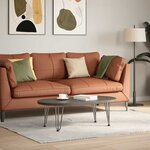 vidaXL Pieds en épingle à cheveux pour table basse 4 pièces Acier naturel 30 cm Acier massif