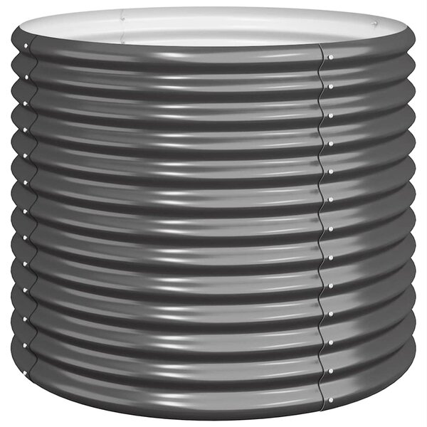 vidaXL Jardinière Acier galvanisé 80x80x68 cm Anthracite