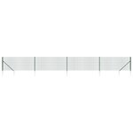 vidaXL Clôture en treillis métallique et piquet d'ancrage vert 1 1x10m